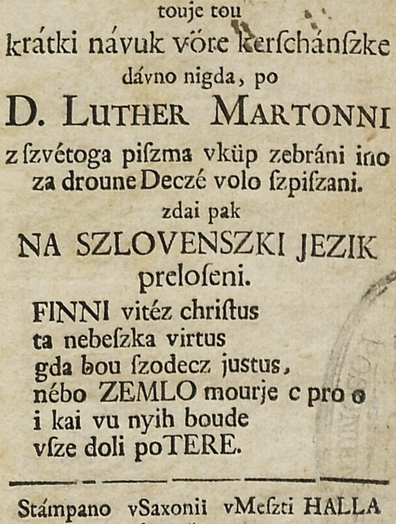 Mali katechismus, 1715