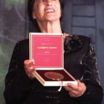 Erika Vouk ob prejemu Glazerjeve nagrade, marec 2015