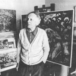 Josip Primožič Tošo v svojem ateljeju leta 1982