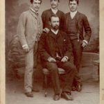 Na fotografiji so Šebrovi sinovi: Rihard, Maks, Franc in Teodor.