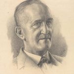 Oskar Dev, portret risba