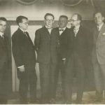 Uprava Slovenskega narodnega gledališča 1927-1928: Ciril Debevec, Mirko Polič, Oton Župančič, Karel Mahkota, Rado Kregar, Pavel Golia