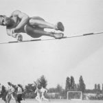 Veno Čihal, republiški prvak v skoku v višino kot član Olympije Ljubljana, 1958.