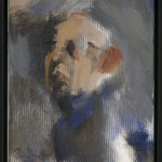 Ludvik Pandur, avtoportret, Retrospektiva, foto: Damjan Švarc (vir: Umetnostna galerija Maribor)